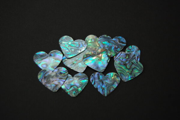 FICCCENT - Blue Paua Heart Shape Stickers