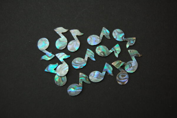 FICCCENT - Blue Paua Musical Note Stickers